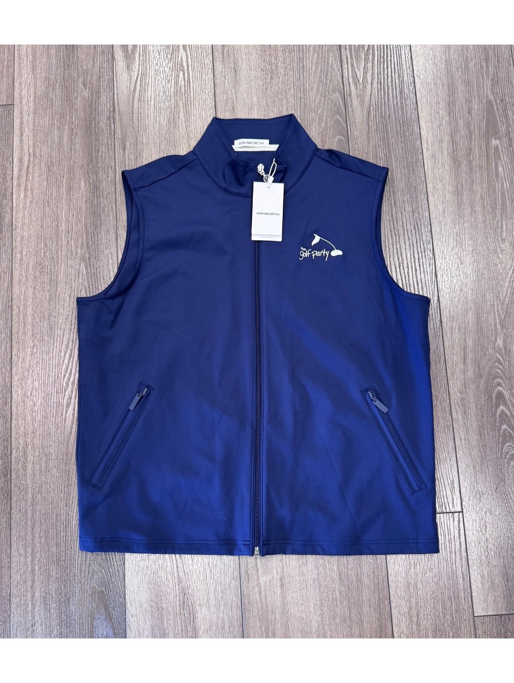 Ashworth The Golf Party Navy Blue Sleeveless Vest